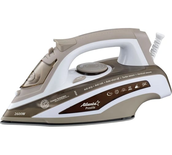 Изображение товара Утюг Atlanta с пароувлажнением ATH-5573 brown