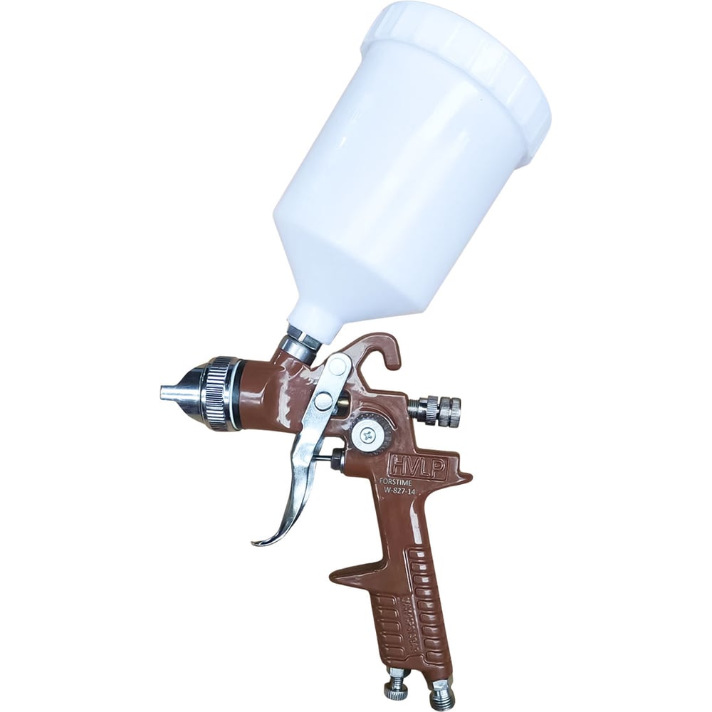 Изображение товара Краскораспылитель FORSTIME FT-W-827-14(66886) с регулятором давления и дополнительной дюзой Изображение товара Краскораспылитель FORSTIME FT-W-827-14(66886) с регулятором давления и дополнительной дюзой