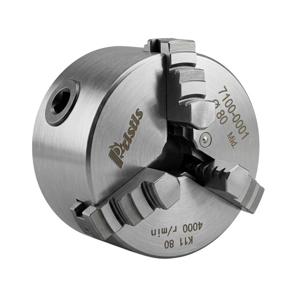 Изображение товара Патрон токарный Pristis 7100-0001 ГОСТ 2675-80 ф 80 3-х кулачковый (к11-80) 3275752800612 Изображение товара Патрон токарный Pristis 7100-0001 ГОСТ 2675-80 ф 80 3-х кулачковый (к11-80) 3275752800612