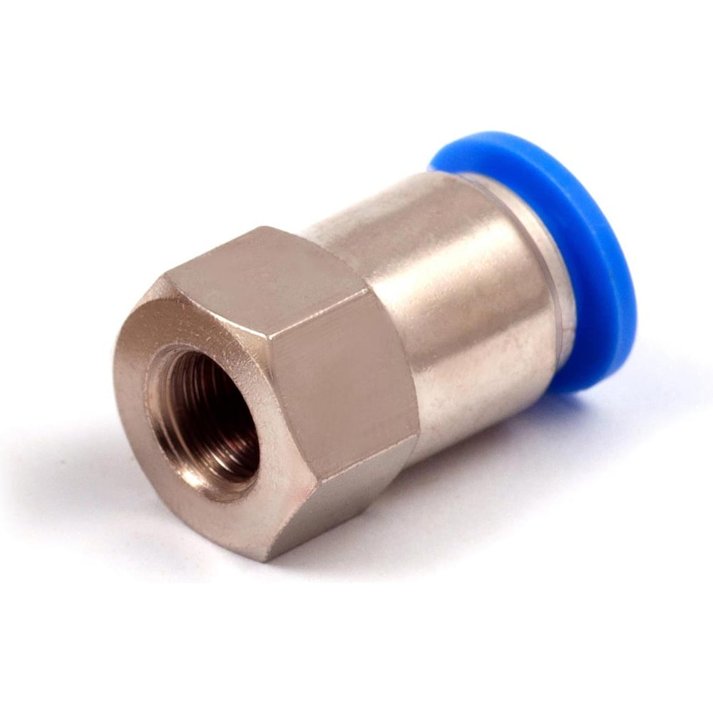 Изображение товара Пневмофитинг цанговый прямой с внутренней резьбой HIMPT PCF 10-01 (R1/8) 10 шт 00-00026473