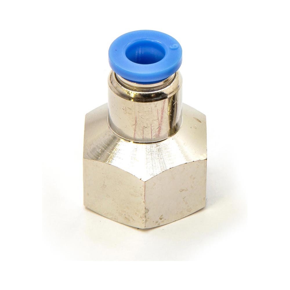 Изображение товара Пневмофитинг цанговый прямой с внутренней резьбой HIMPT PCF 6-03 (R3/8) 10 шт 00-00026452