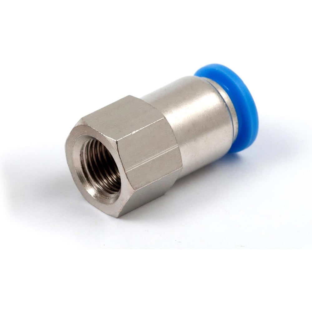 Изображение товара Пневмофитинг цанговый прямой с внутренней резьбой HIMPT PCF 8-01 (R1/8) 10 шт 00-00026462