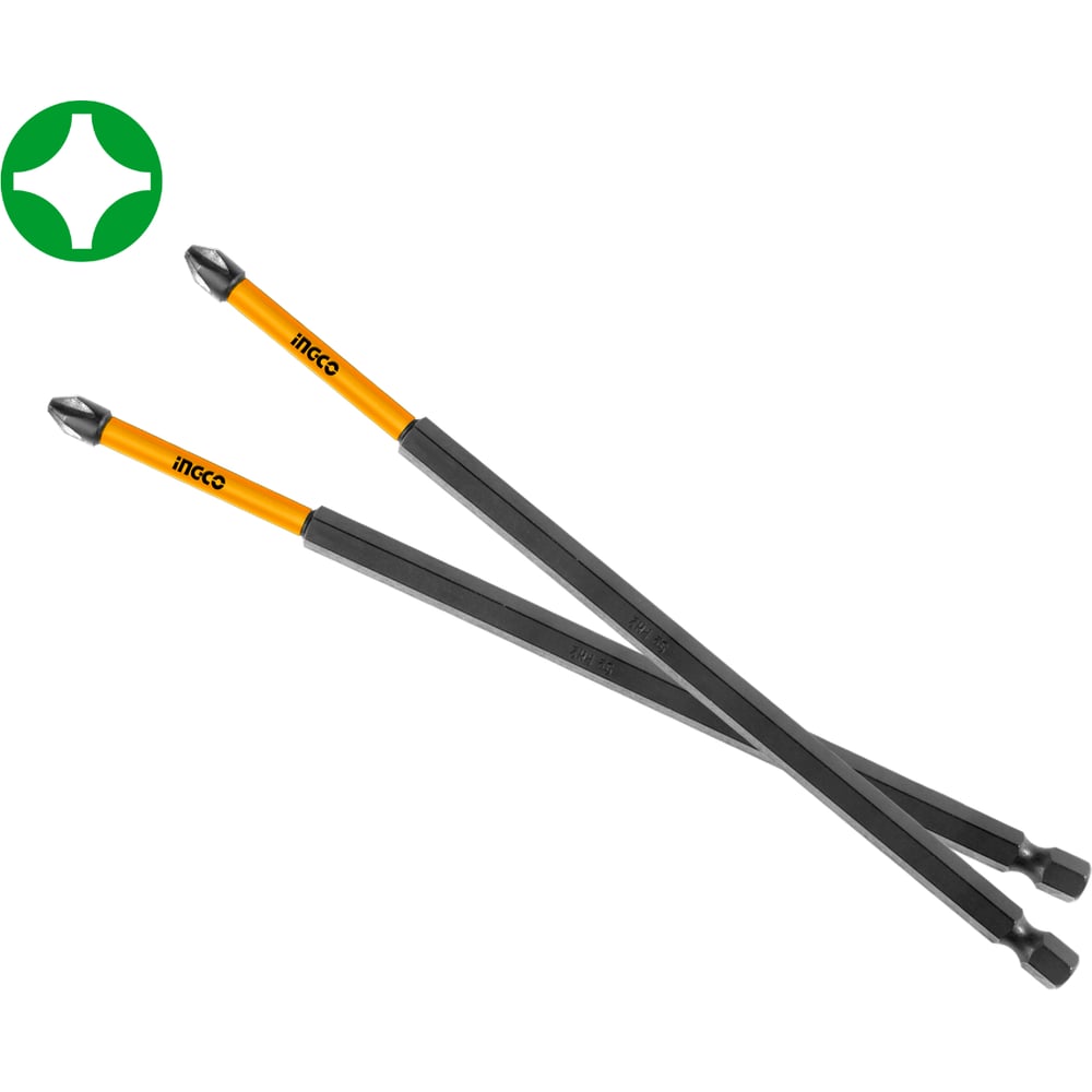 Изображение товара Набор ударных бит INGCO PH1 10 шт 200 мм INDUSTRIAL SDBIM11PH183