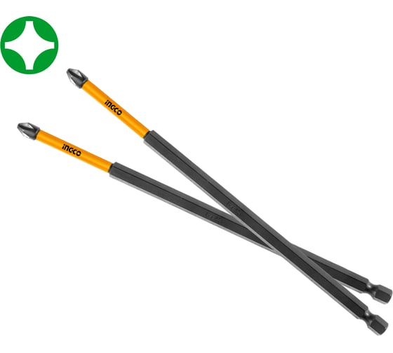 Изображение товара Набор ударных бит INGCO PH1 10 шт 200 мм INDUSTRIAL SDBIM11PH183