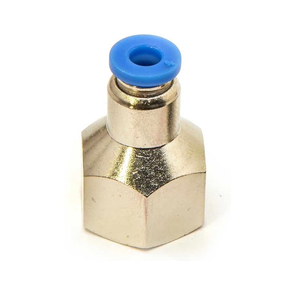 Изображение товара Пневмофитинг цанговый прямой с внутренней резьбой HIMPT PCF 4-02 (R1/4) 10 шт 00-00026446