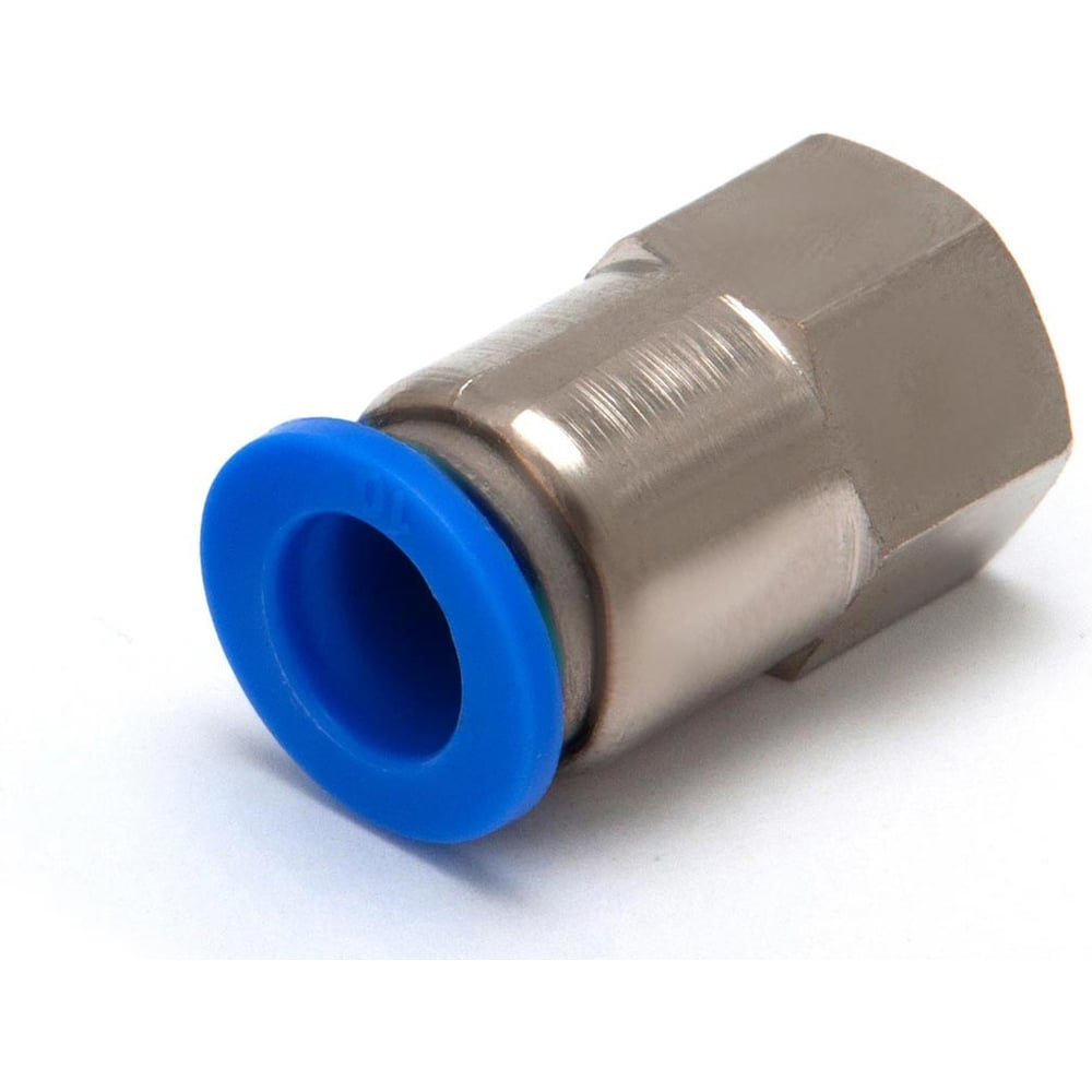 Изображение товара Пневмофитинг цанговый прямой с внутренней резьбой HIMPT PCF 10-02 (R1/4) 10 шт 00-00026474