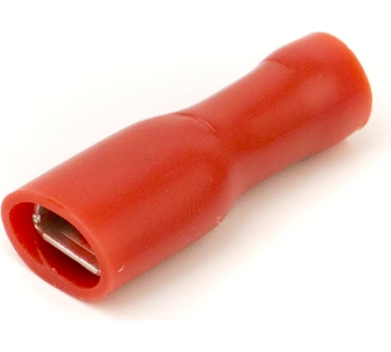 Изображение товара Плоский полностью изолированный наконечник DKC (розетка) 0,25-1,5 кв.мм 4,8x0,8 мм (РППИ-М) 100шт 2A01TP