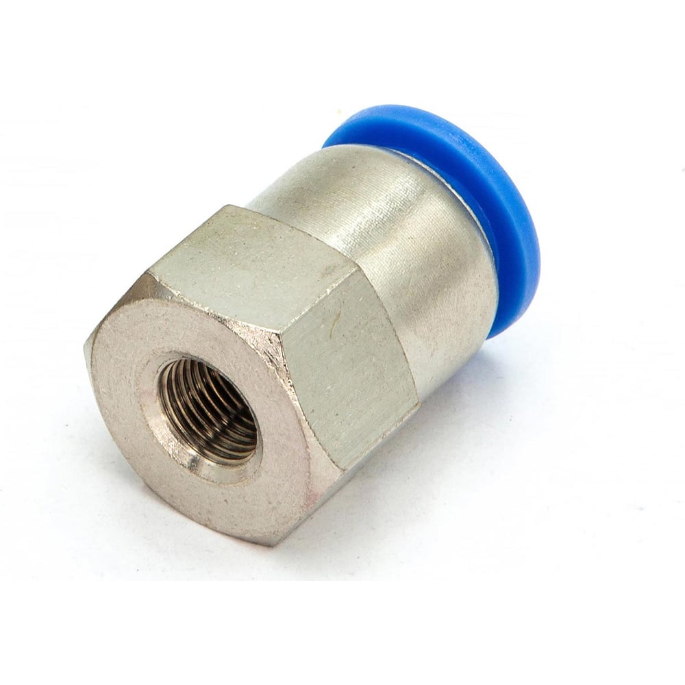 Изображение товара Пневмофитинг цанговый прямой с внутренней резьбой HIMPT PCF 12-01 (R1/8) 10 шт 00-00026482