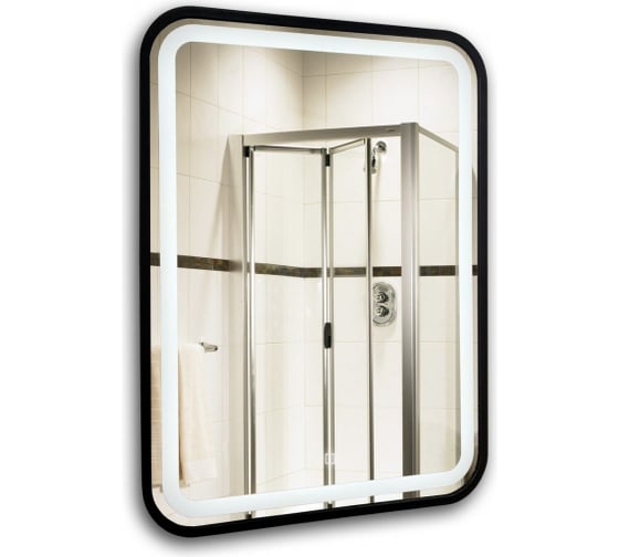 Изображение товара Зеркало MIXLINE "Мальта-лофт" 600х800 сенсорный выключатель, пластиковая рама 548633