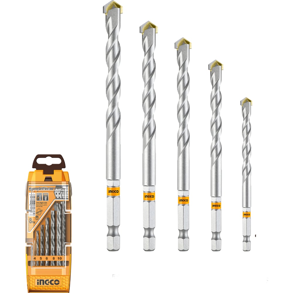 Изображение товара Набор сверл по камню INGCO 5 шт AKDB6055