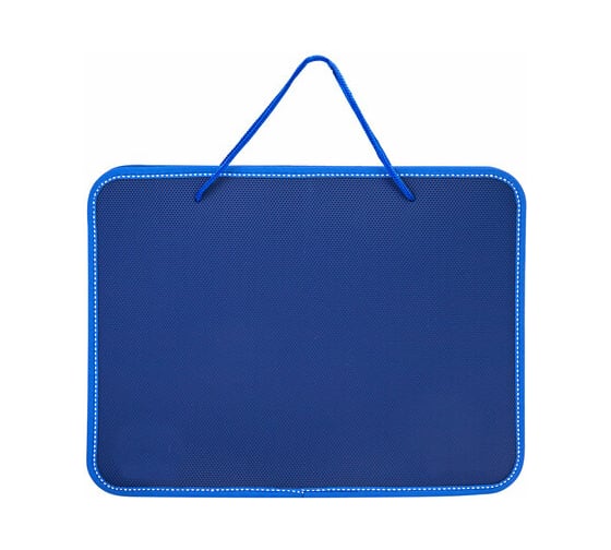 Изображение товара Пластиковая папка BRAUBERG на молнии с ручками, А4, 350х270х45 мм, фактура бисер, синяя 225163