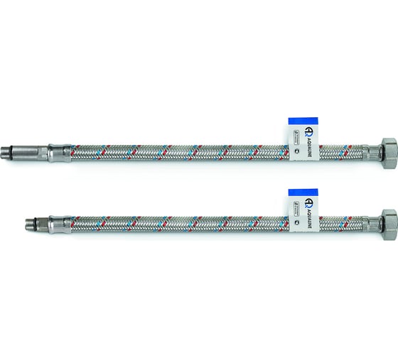 Изображение товара Подводка для смесителей AQUALINE 40 см пара 01441