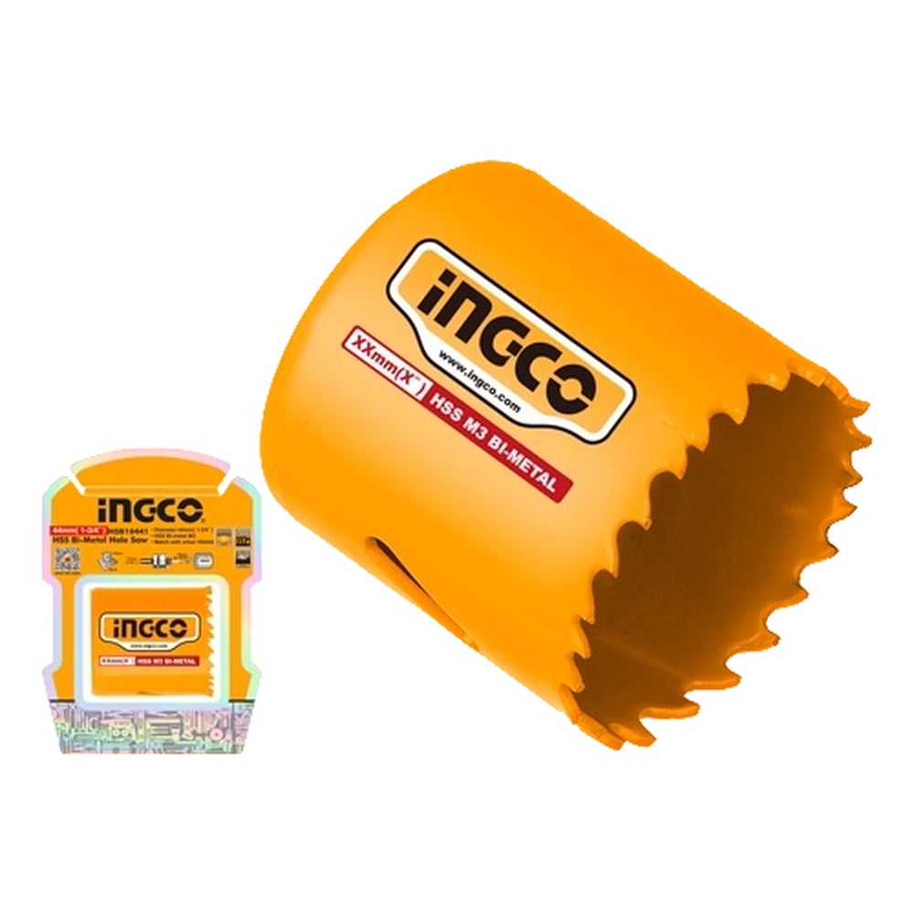 Коронка биметаллическая по металлу INGCO 44 мм HSB10441