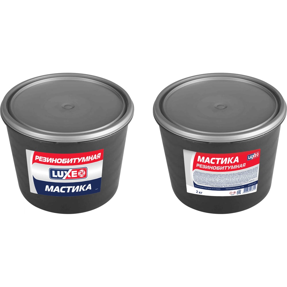 Изображение товара Мастика резинобитумная LUXE а/к 2кг ведро 30486 Изображение товара Мастика резинобитумная LUXE а/к 2кг ведро 30486