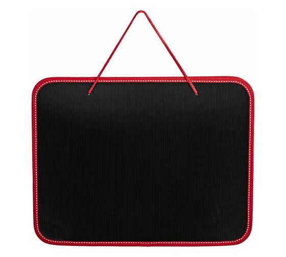 Изображение товара Пластиковая папка BRAUBERG Contract на молнии с ручками, А4, 350х270х45 мм, черно-красная 225164