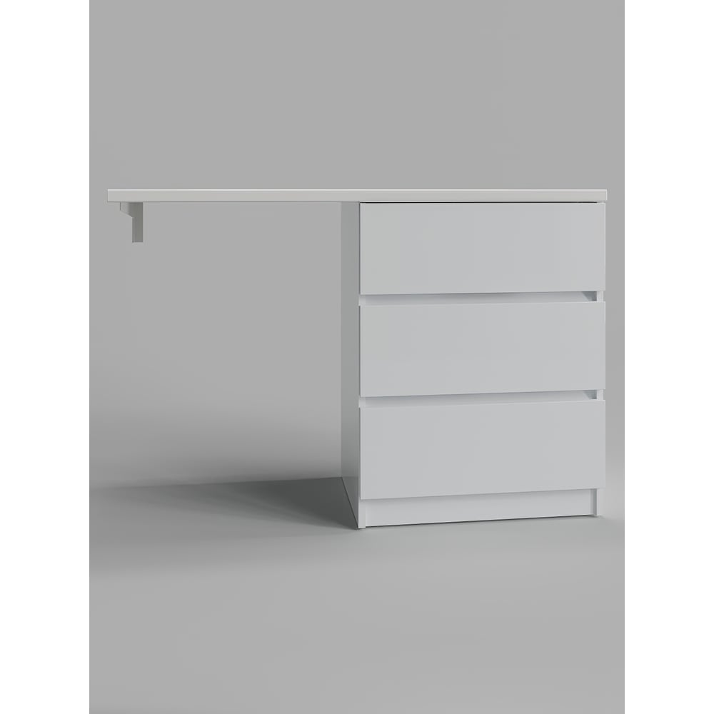 Изображение товара Тумба CLE1300ANWH-SR с раковиной из искусственного камня и 3 ящиками