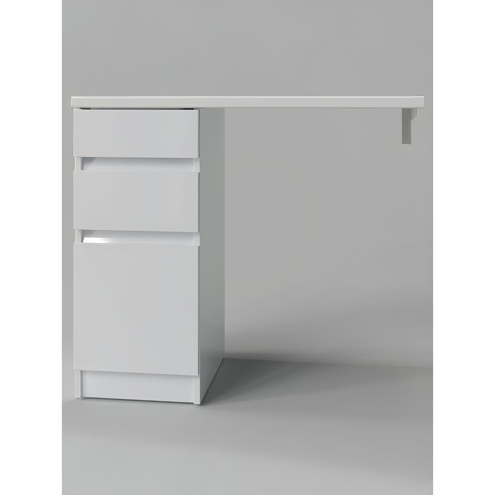 Изображение товара Тумба напольная с левой раковиной под стиральную машину Клин Agger 100 см, белый, CLE1000ANWH-SL