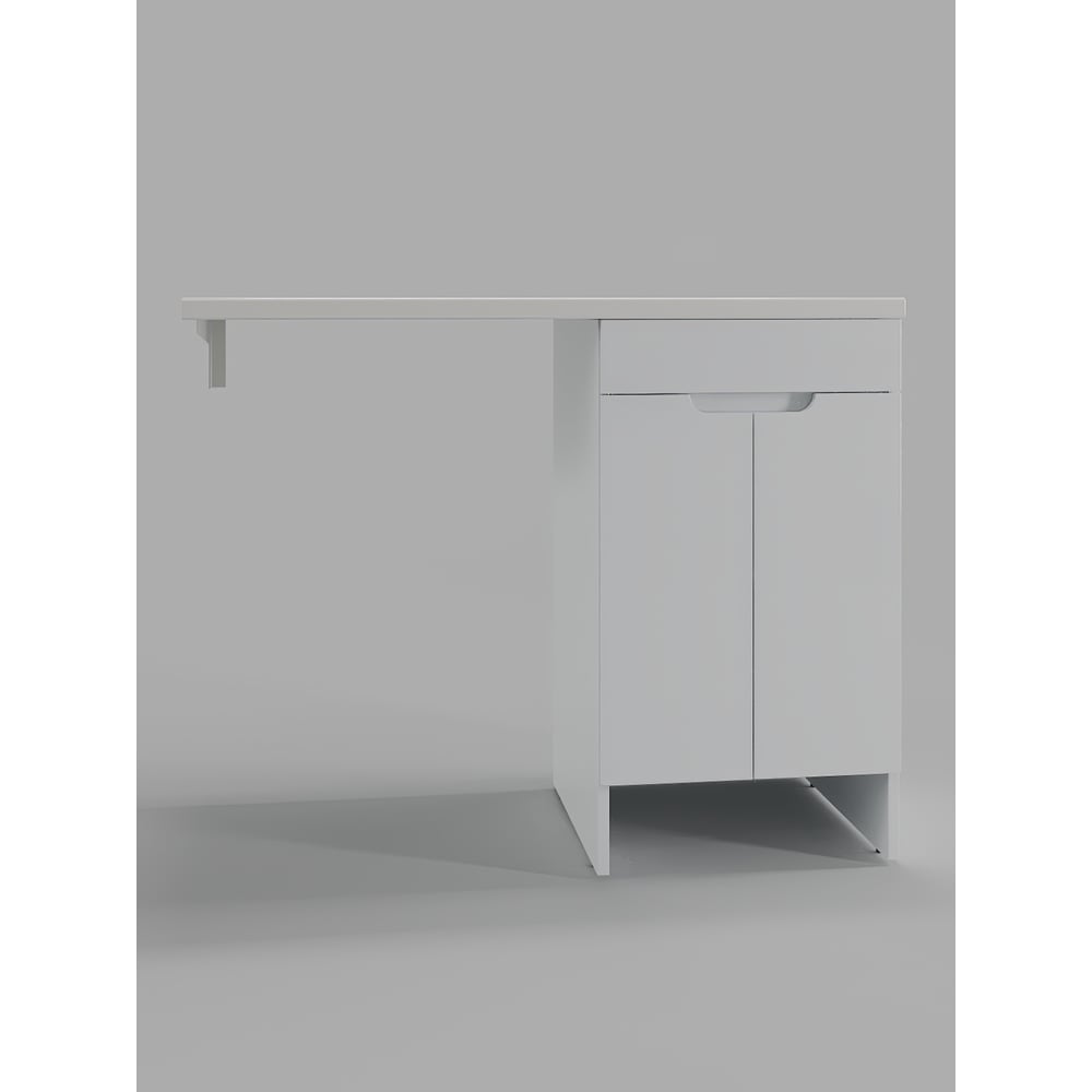 Изображение товара Тумба CLE CLE1100ANWH-D-SR Под стиральную машину 1100 мм Белый глянец