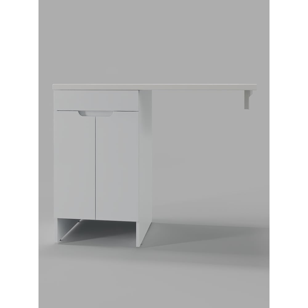 Изображение товара Тумба Agger CLE1100ANWH-D-SL с левой раковиной под стиральную машину