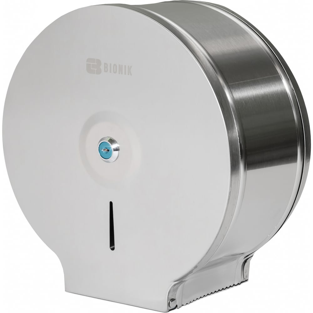 Изображение товара Диспенсер BIONIK BK3003 из нержавеющей стали с антивандальной защитой, настенный, рукоятной