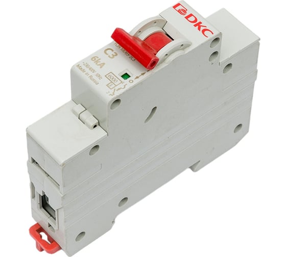 Изображение товара Автоматический модульный выключатель DKC YON MD63 1P 3А C 6kA MD63-1C3-6