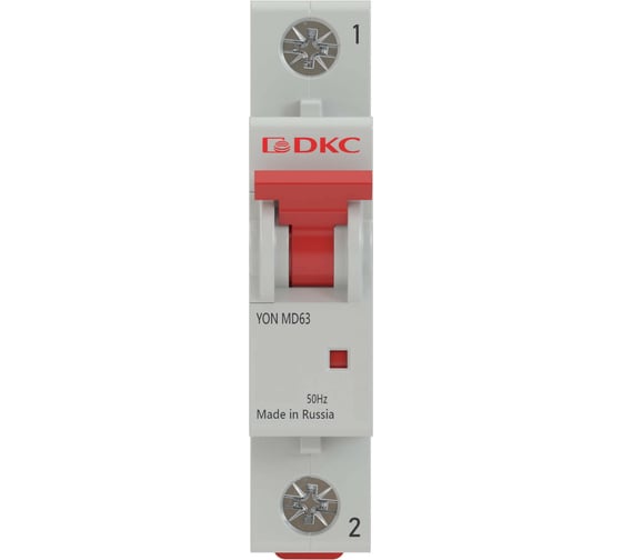 Изображение товара Автоматический модульный выключатель DKC YON MD63 1P 20А C 10kA MD63-1C20-10