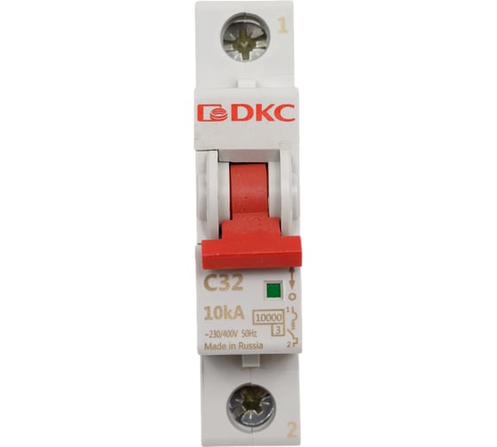 Изображение товара Автоматический модульный выключатель DKC YON MD63 1P 32А C 10kA MD63-1C32-10