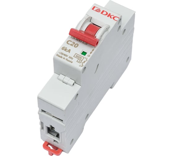 Изображение товара Автоматический модульный выключатель DKC YON MD63 1P 20А C 6kA MD63-1C20-6