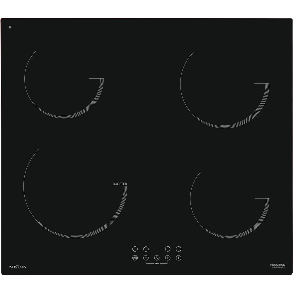 Изображение товара Варочная панель Krona VENTO 60 BL KA-00001048 Индукционная 4 конфорки Изображение товара Варочная панель Krona VENTO 60 BL KA-00001048 Индукционная 4 конфорки
