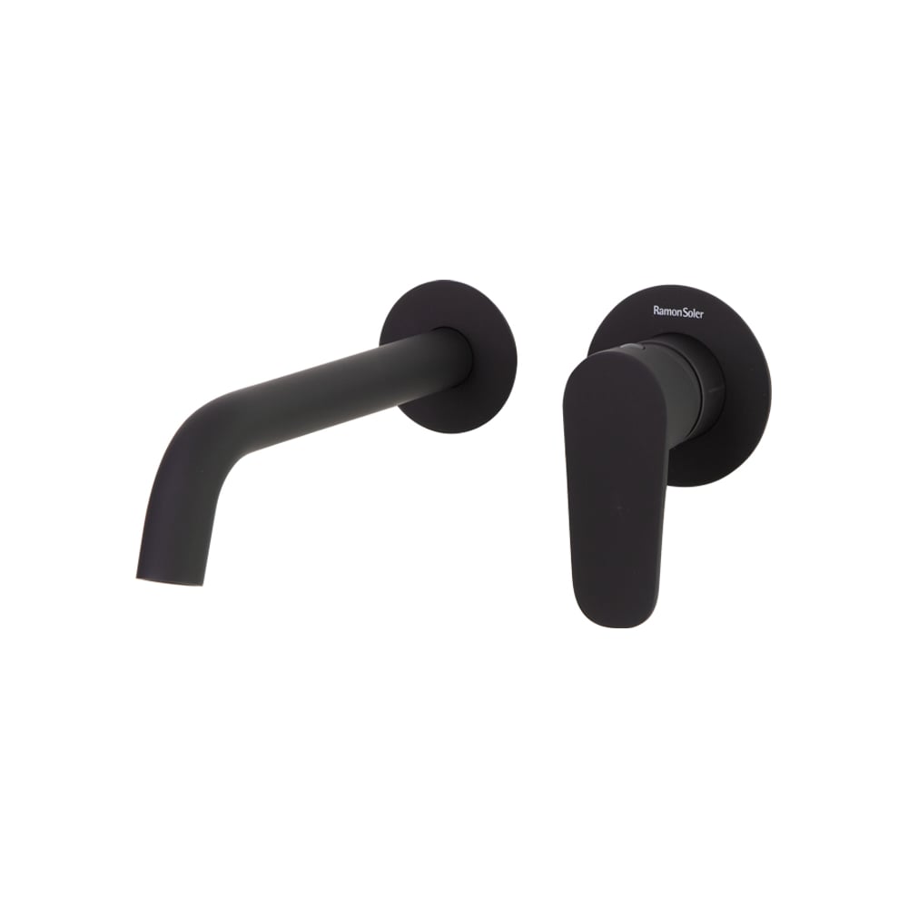 Изображение товара Смеситель Ramon Soler ALEXIA для раковины черный, однорычажный, настенный