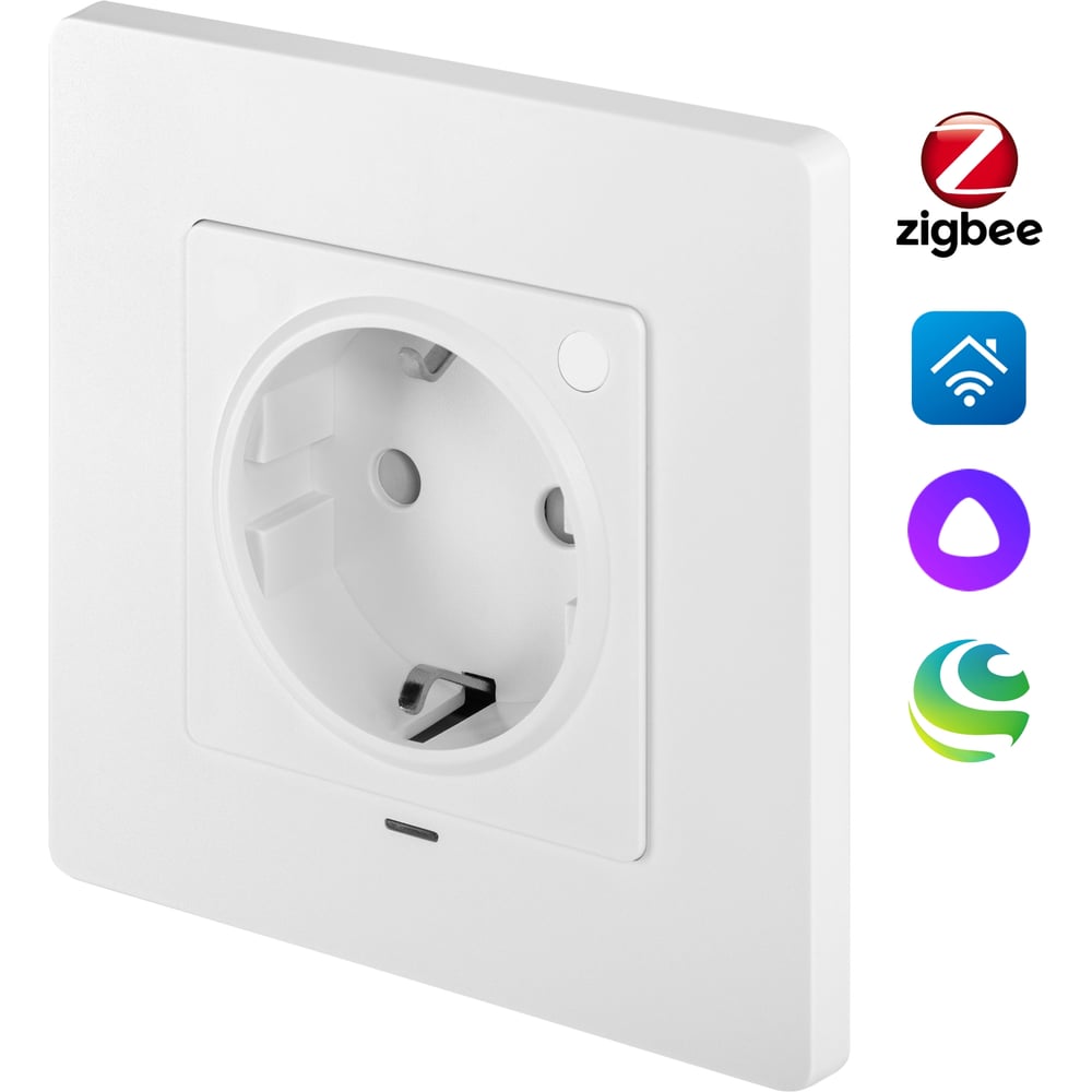Изображение товара Розетка умная встраиваемая HOMMYN zigbee RKNWOZ01W НС-1714319