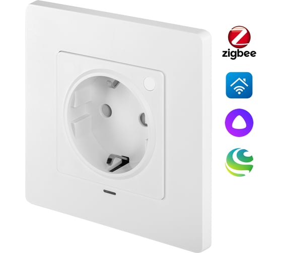 Изображение товара Розетка умная встраиваемая HOMMYN zigbee RKNWOZ01W НС-1714319