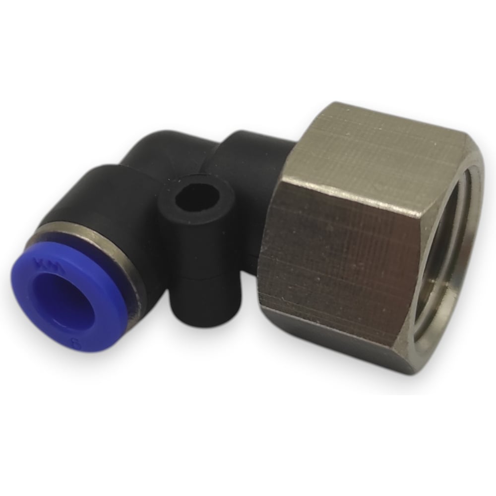 Изображение товара Фитинг цанговый угловой Контактная Механика G3/8, трубка 6мм KZPLF06-03G