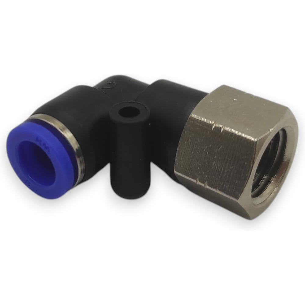 Изображение товара Фитинг цанговый угловой Контактная Механика 1/4, трубка 8мм KZPLF08-02P