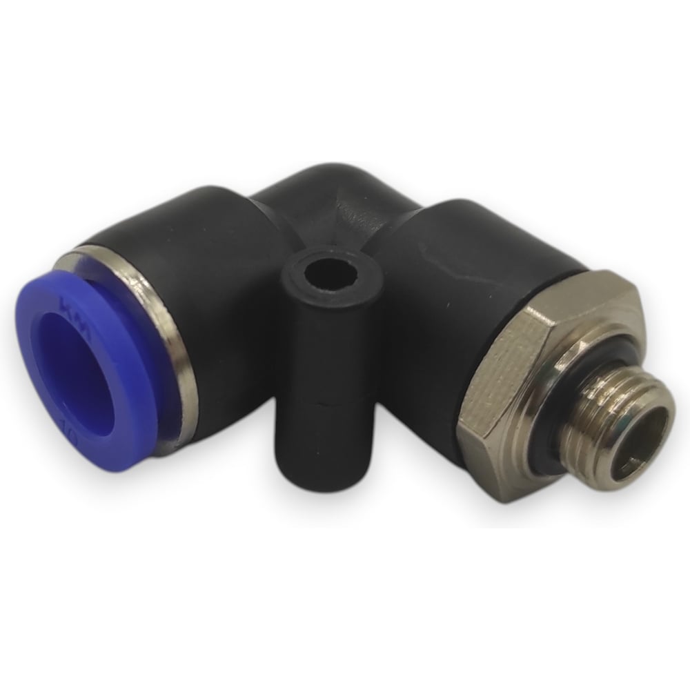 Изображение товара Фитинг цанговый угловой Контактная Механика G1/8, трубка 10мм KZPL10-01G