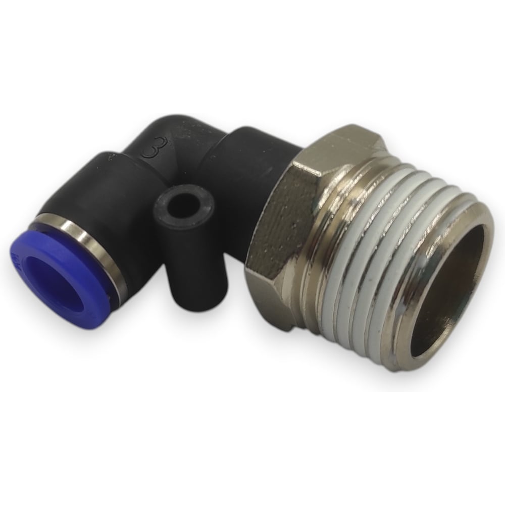 Изображение товара Фитинг цанговый угловой Контактная Механика 1/2, трубка 8мм KZPL08-04P