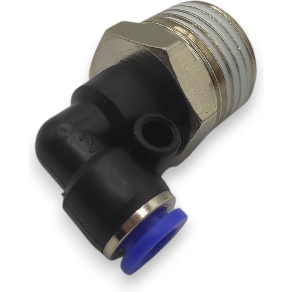 Изображение товара Фитинг угловой Контактная Механика KZPL06-04P 1/2-M, Ø6 мм