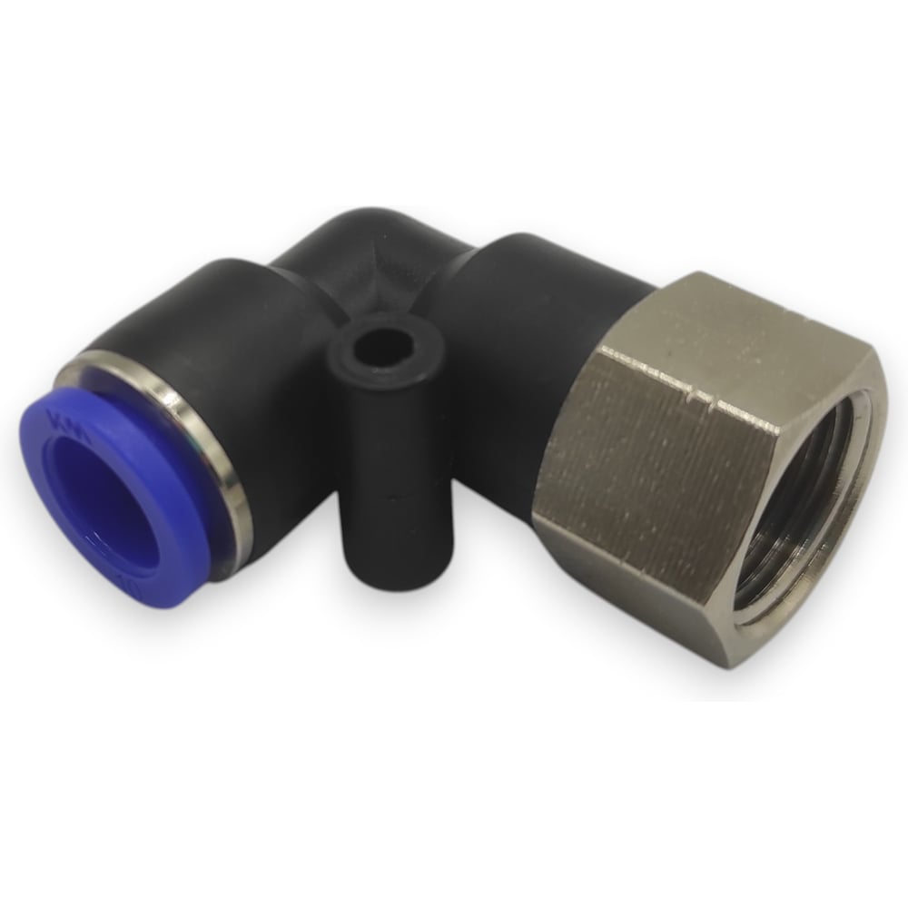 Изображение товара Фитинг цанговый угловой Контактная Механика 3/8, трубка 10мм KZPLF10-03P