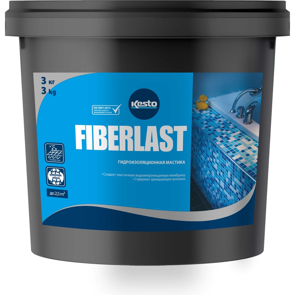 Изображение товара Гидроизоляция Kesto FIBERLAST 81211 для внутренних работ 3 кг