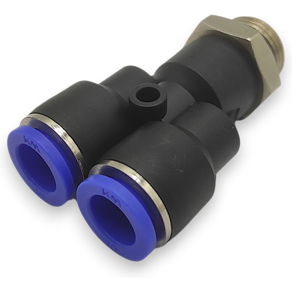 Изображение товара Тройник Контактная Механика Y-образный трубка 10мм, G3/8 KZPWT10-03G Изображение товара Тройник Контактная Механика Y-образный трубка 10мм, G3/8 KZPWT10-03G