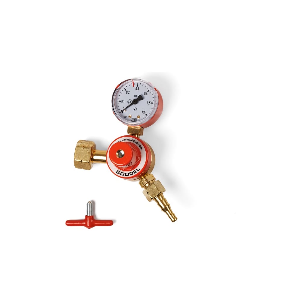 Изображение товара Редуктор пропановый GOODEL БПО-5-5AL (корпус алюминий, крышка алюминий, гайка сталь) GК4.02.05.05Al