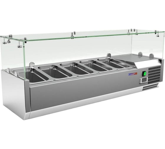 Изображение товара Витрина холодильная настольная COOLEQ VRX 1200/330 53638
