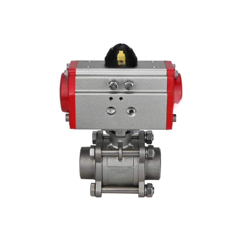 Изображение товара Кран шаровый DN.ru КШПП 316.200-ISO Ду65 Ру25 под приварку, нержавеющая сталь 316 с пневмоприводом SA-130 D160-78411