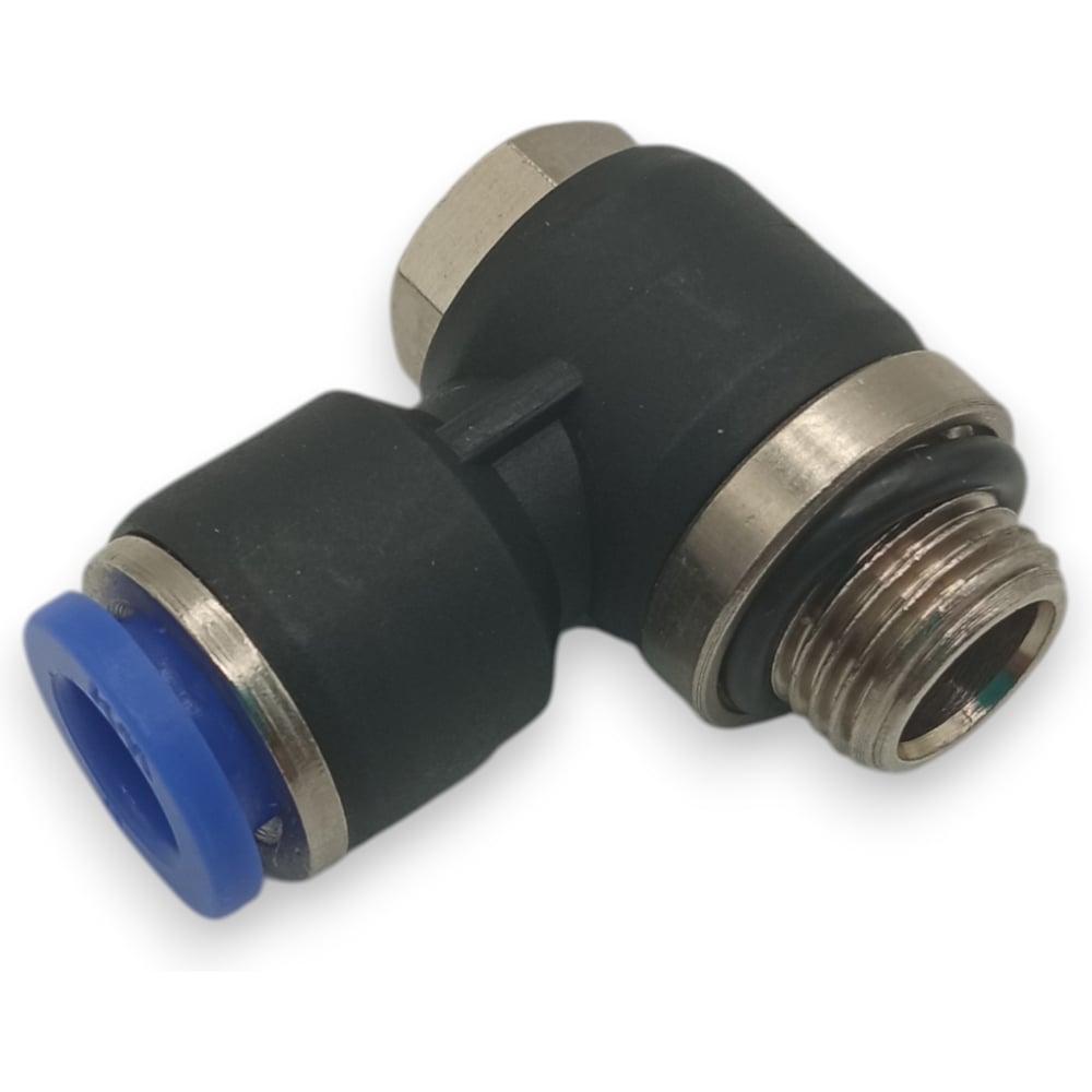 Изображение товара Фитинг угловой Контактная Механика KZPH06-01G 6 мм G1/8