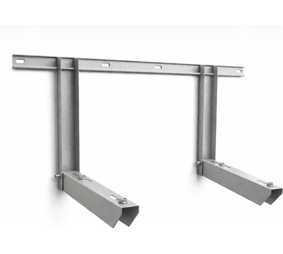 Изображение товара Кронштейн держатель АВТОЭЛЕКТРИКА для крепления внешнего блока кондиционера, наружный, цвет серый, металлический, размер 800*334*420, нагрузка 140 кг, 00-0000760