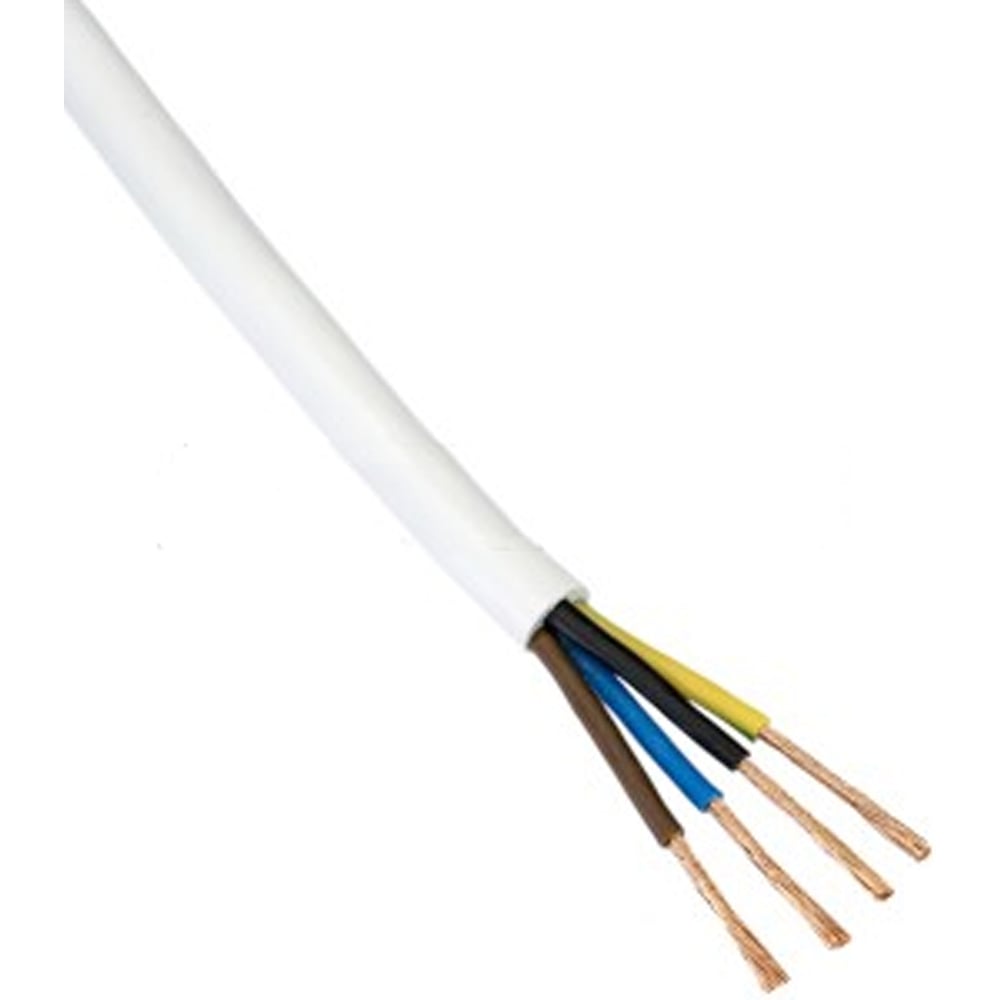 Изображение товара Электропровод бухта MW ПВС (ГОСТ) 3х1,5+1х1,5 белый 50м 50м