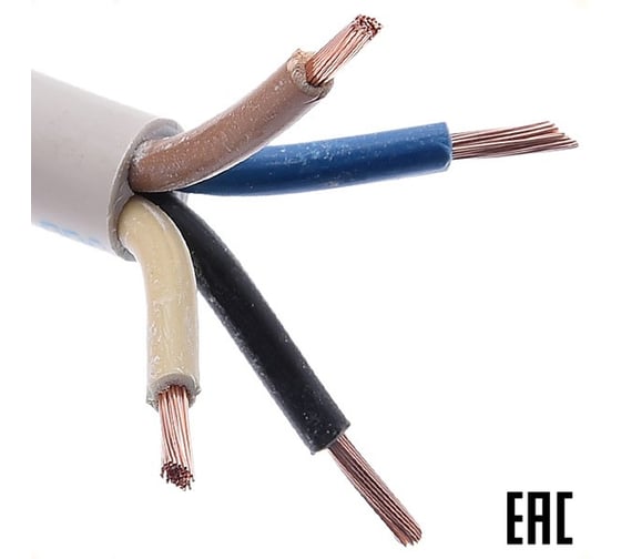 Изображение товара Электропровод бухта MW ПВС (ГОСТ) 4х6 белый 100м 100м