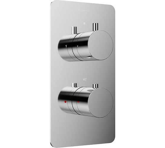 Изображение товара Смеситель термостатический скрытого монтажа AQUEDUTO ACENO, 2 потребителя, хром, ACE0200