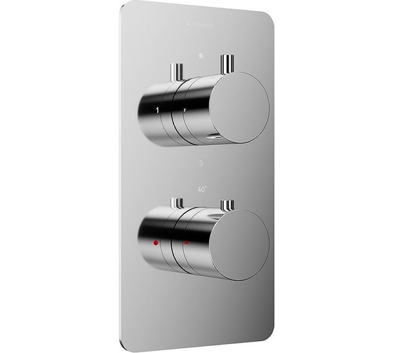 Изображение товара Смеситель термостатический скрытого монтажа AQUEDUTO ACENO, 3 потребителя, хром, ACE0300