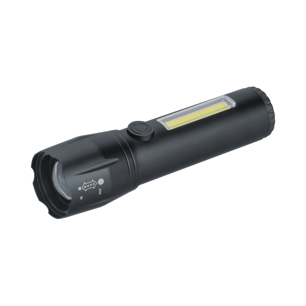 Изображение товара Фонарь Navigator 95 695 NPT-CM19-ACCU алюминий, 3 режима, 1LED, 3Вт+8COB, 3Вт, Li-ion 3,7В 95695
